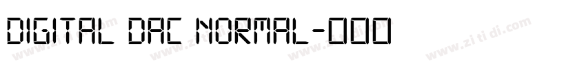 Digital DAC Normal字体转换